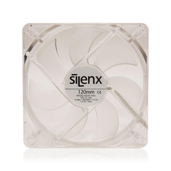 Silenx 120 mm. 15DBA Led Fluid Dynamic Bearing Fan, Red SI459873 - main